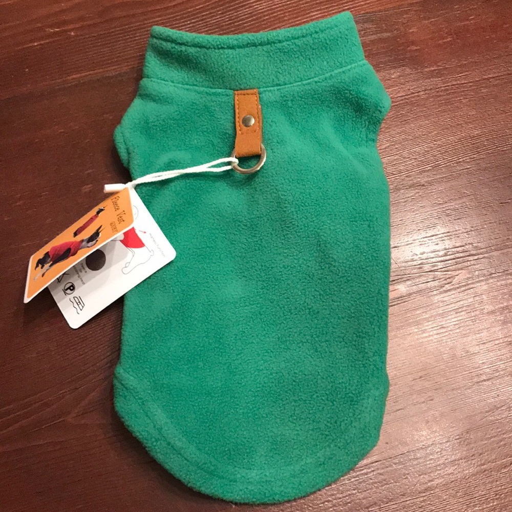 Fleece dog vest.  Brand New.